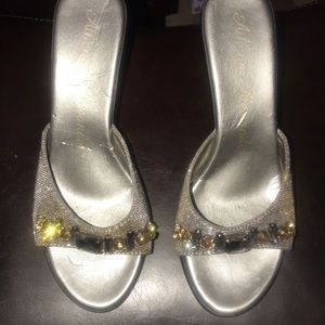 Athena Alexander jeweled shoes heels size 38 (8)